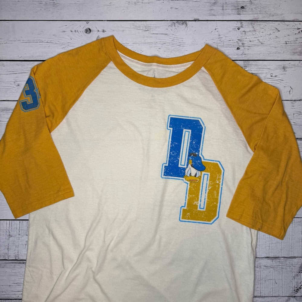 Donald Duck Baseball Tee with 3/4 Sleeve Length
